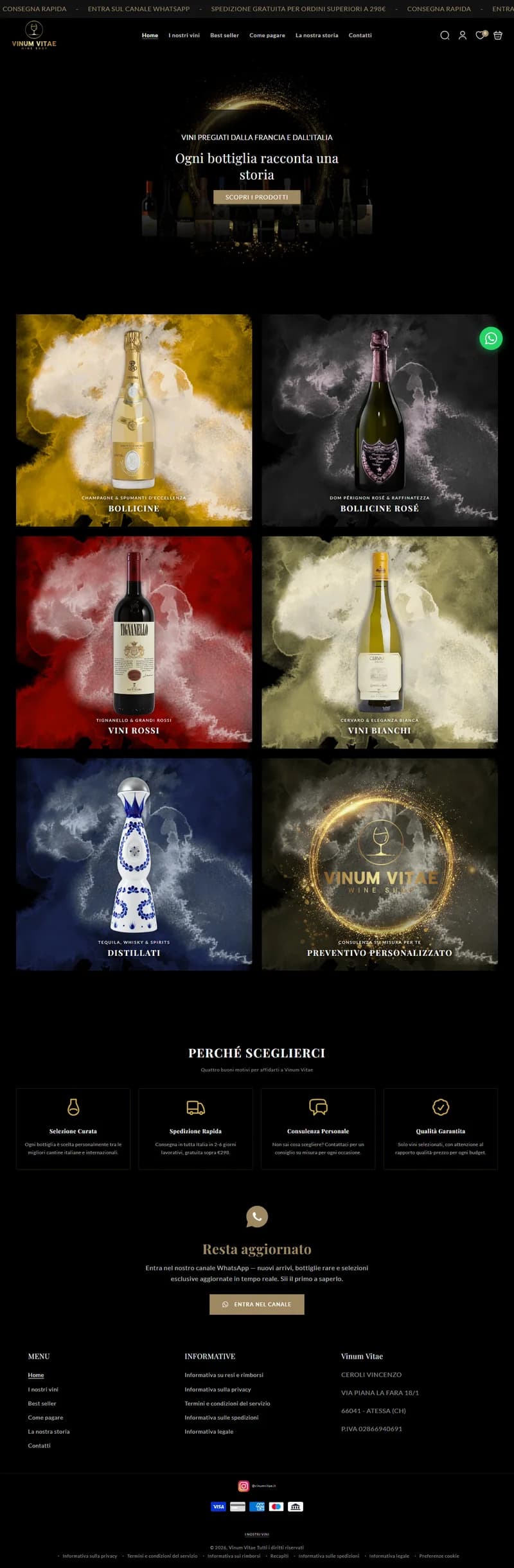 Vinum Vitae - boutique en ligne de vins fins, champagnes et spiritueux